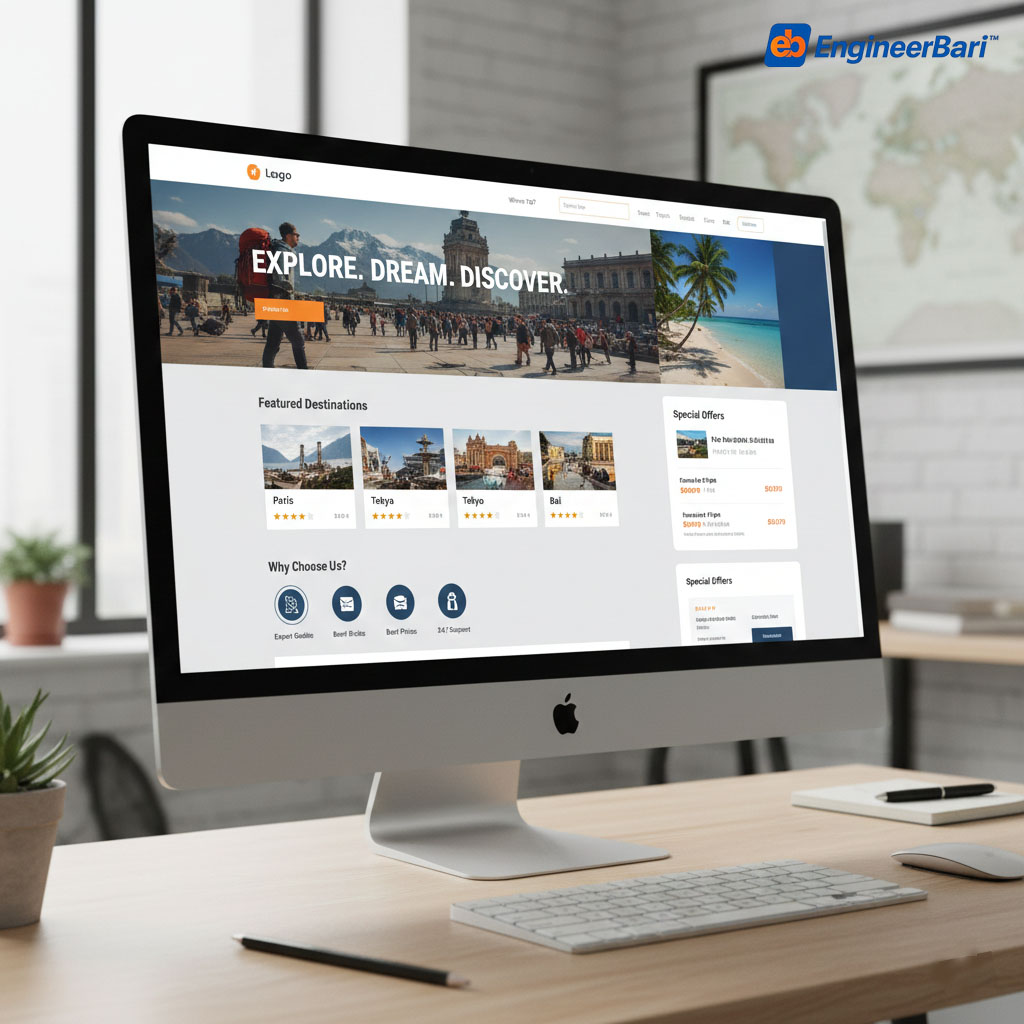 Tourist & Travel Agency Website | Laravel & PHP
