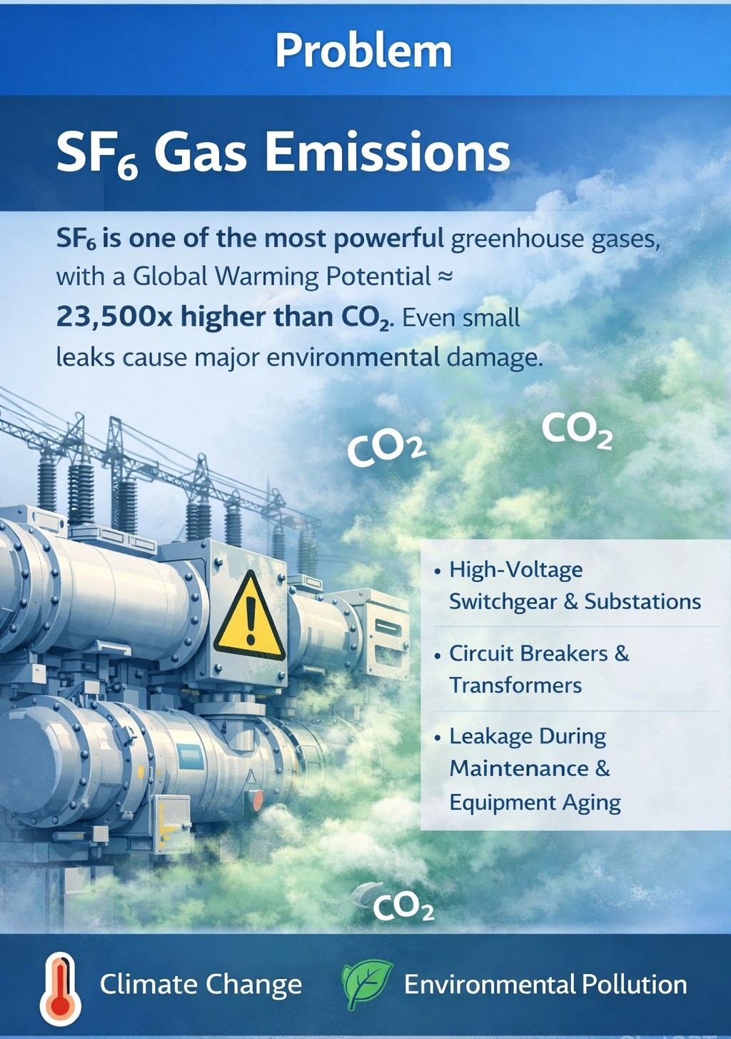 Problem: SF₆ Gas Emissions
